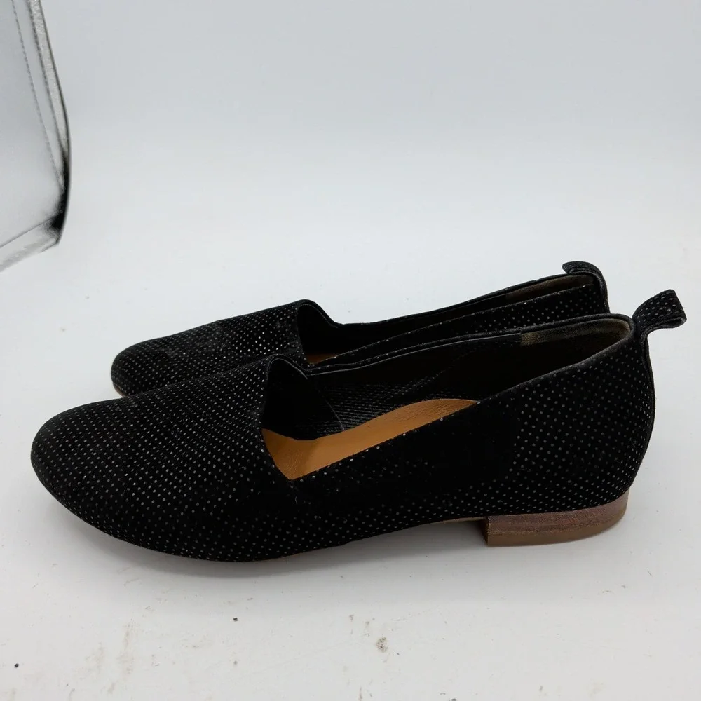 Paul Green Black Dot Suede Loafers Flats UK 3 US 5.5 Made in Austria